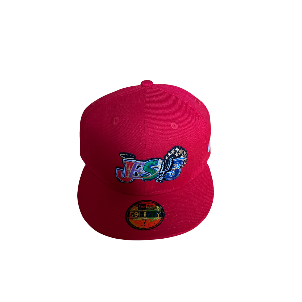 "JESUS" New Era Fitted Cap - Red